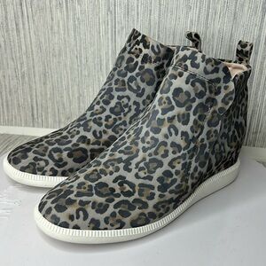 Kate Spade Gray and Black Ankle Booties with Hidden Wedge